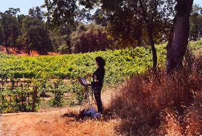 DJ Lanzendorfer painting